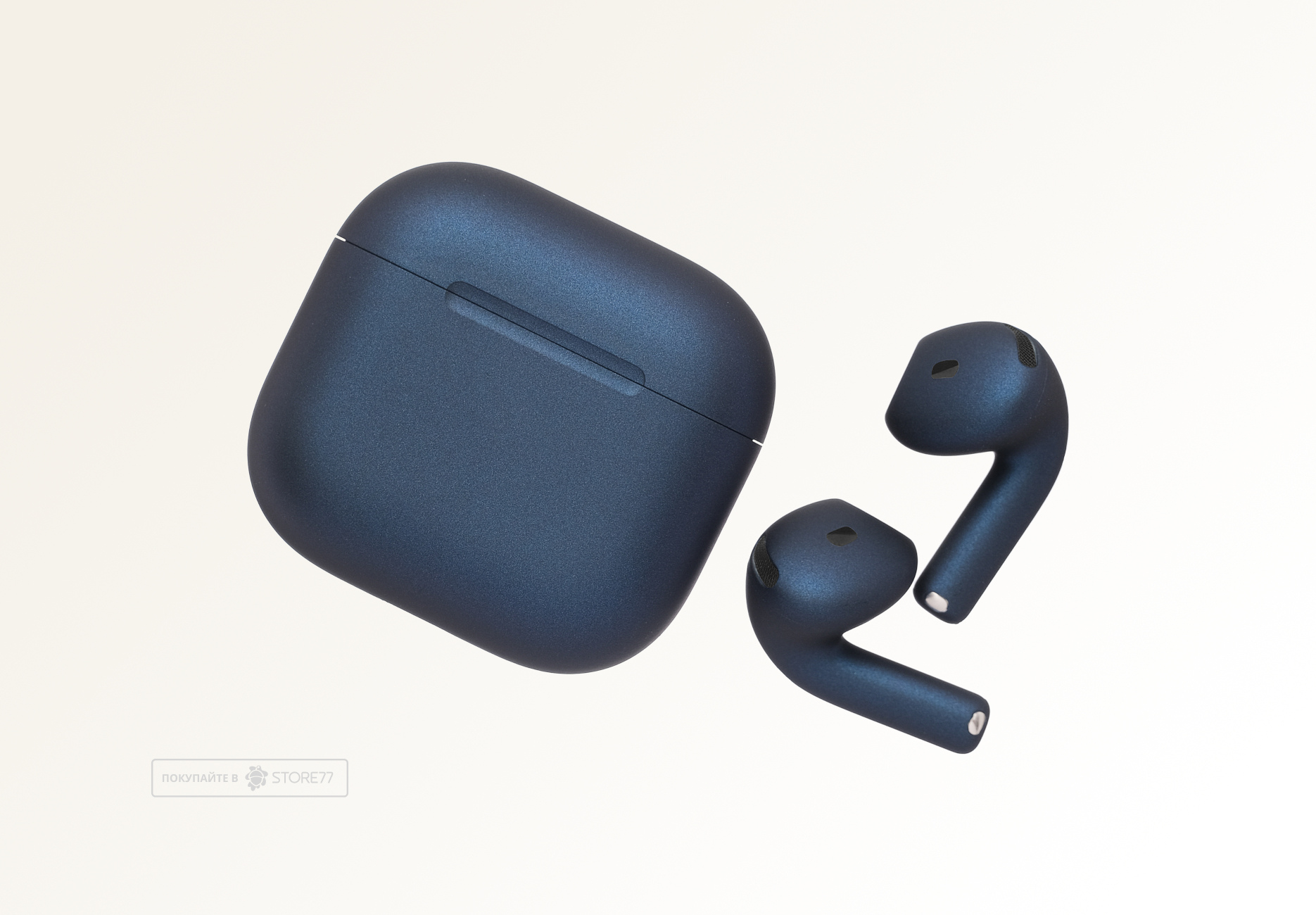 Беспроводные наушники Apple AirPods 5 беспроводная зарядка чехла (Темно-синий)