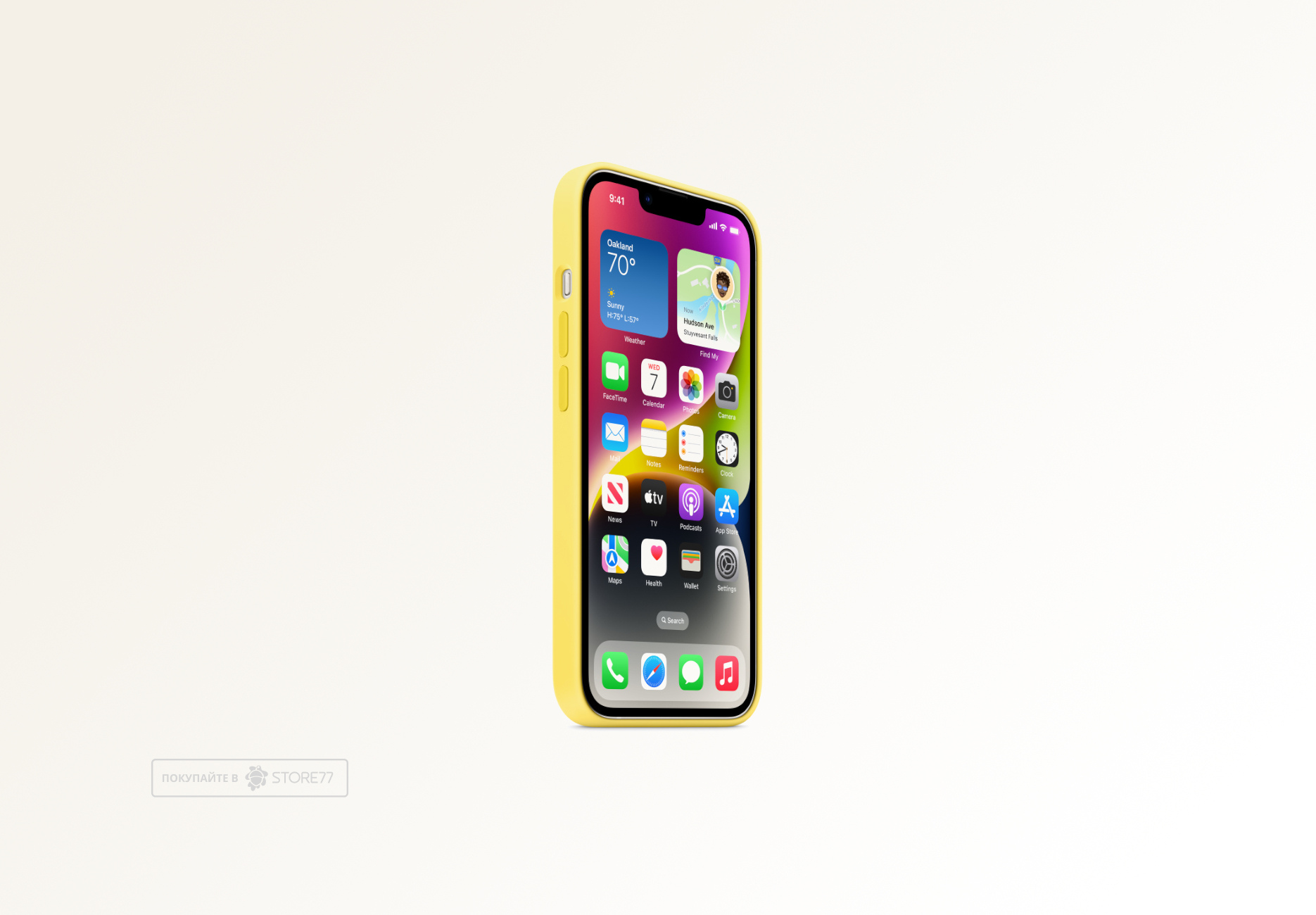 Чехол Protect для iPhone 14/13 MagSafe Silicon Case (Canary Yellow)