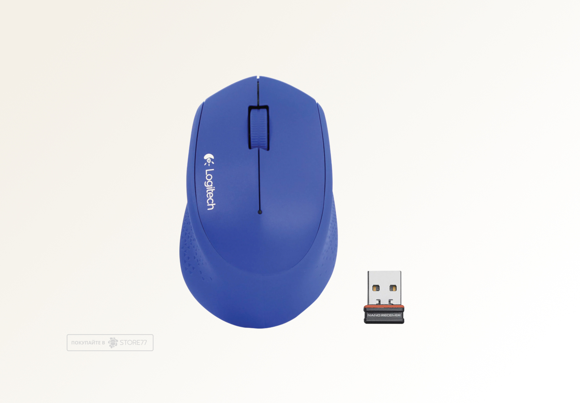 Мышь беспроводная Logitech M280 (Синяя)