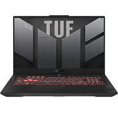 Ноутбук Asus TUF Gaming A17 (AMD Ryzen 7 7445HS, RTX 4050 6 ГБ, 16/512 ГБ SSD, DOS, RU) цвет: Серый (Grey) (FA707NUG-HX156)