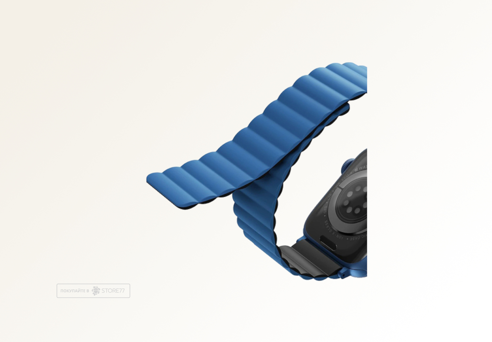 Ремешок Uniq для Apple Watch 42/44/45/49mm Revix reversible Magnetic (Синий/Черный)