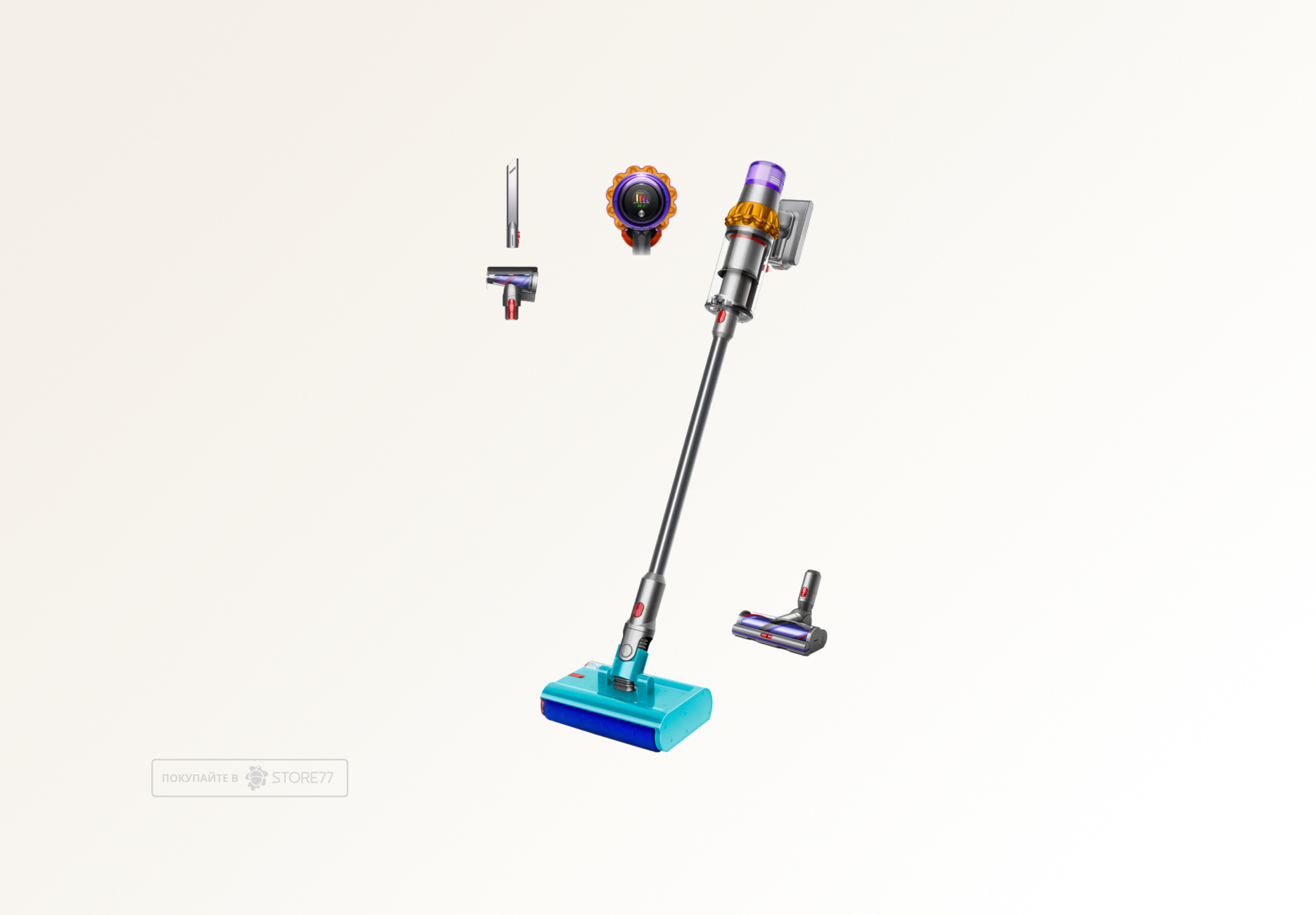 Беспроводной пылесос Dyson V15s Detect Submarine (Серый/Золотой) (2026) Вилка EU