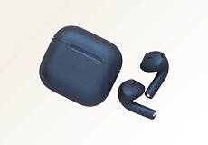 Беспроводные наушники Apple AirPods 5 беспроводная зарядка чехла (Темно-синий)