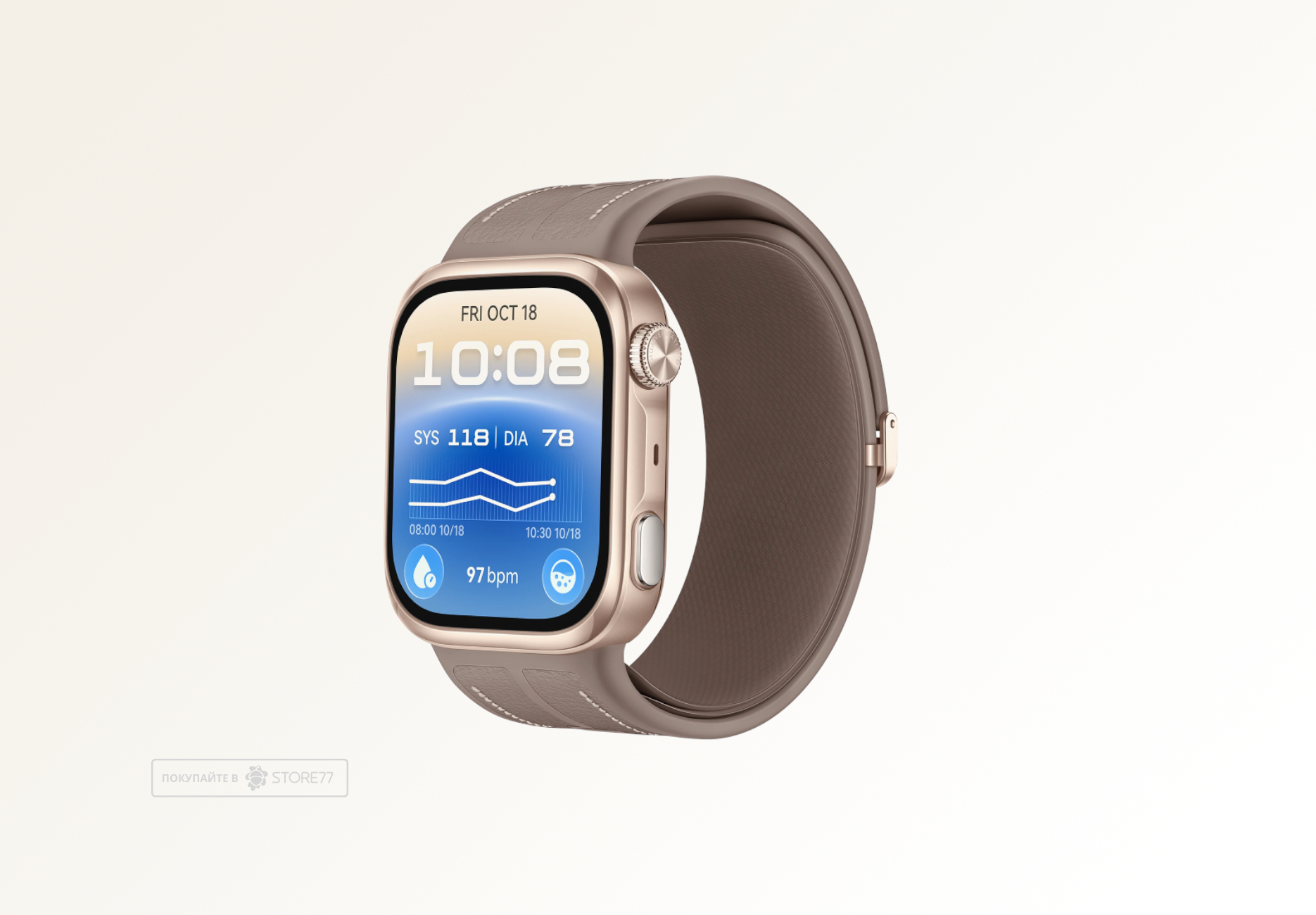 Умные часы Huawei Watch D3, цвет: кофейное золото (Brown)
