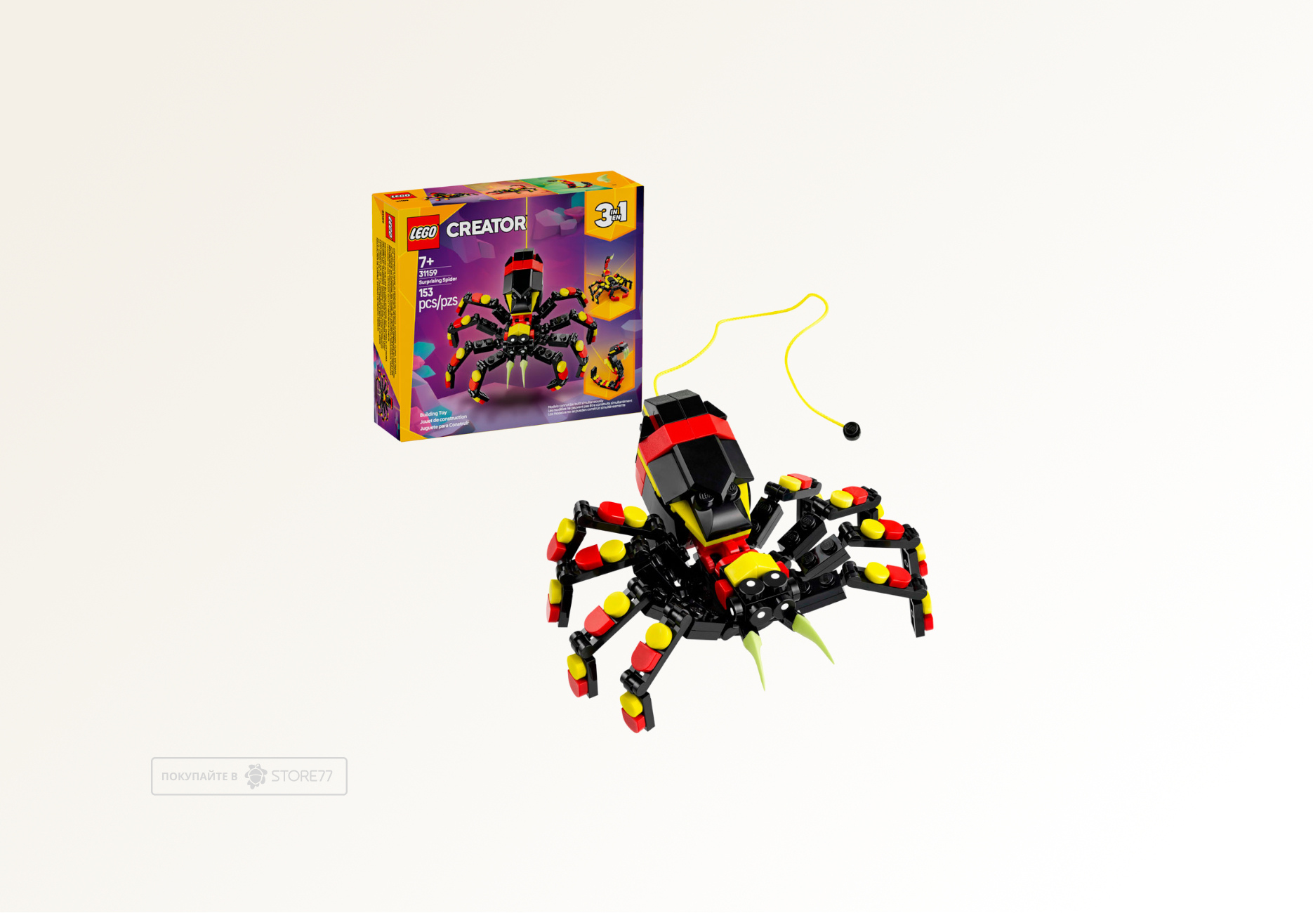 Конструктор LEGO Creator 31159 Дикие животные: удивительный паук Конструктор LEGO Creator 31159 Дикие животные: удивительный паук