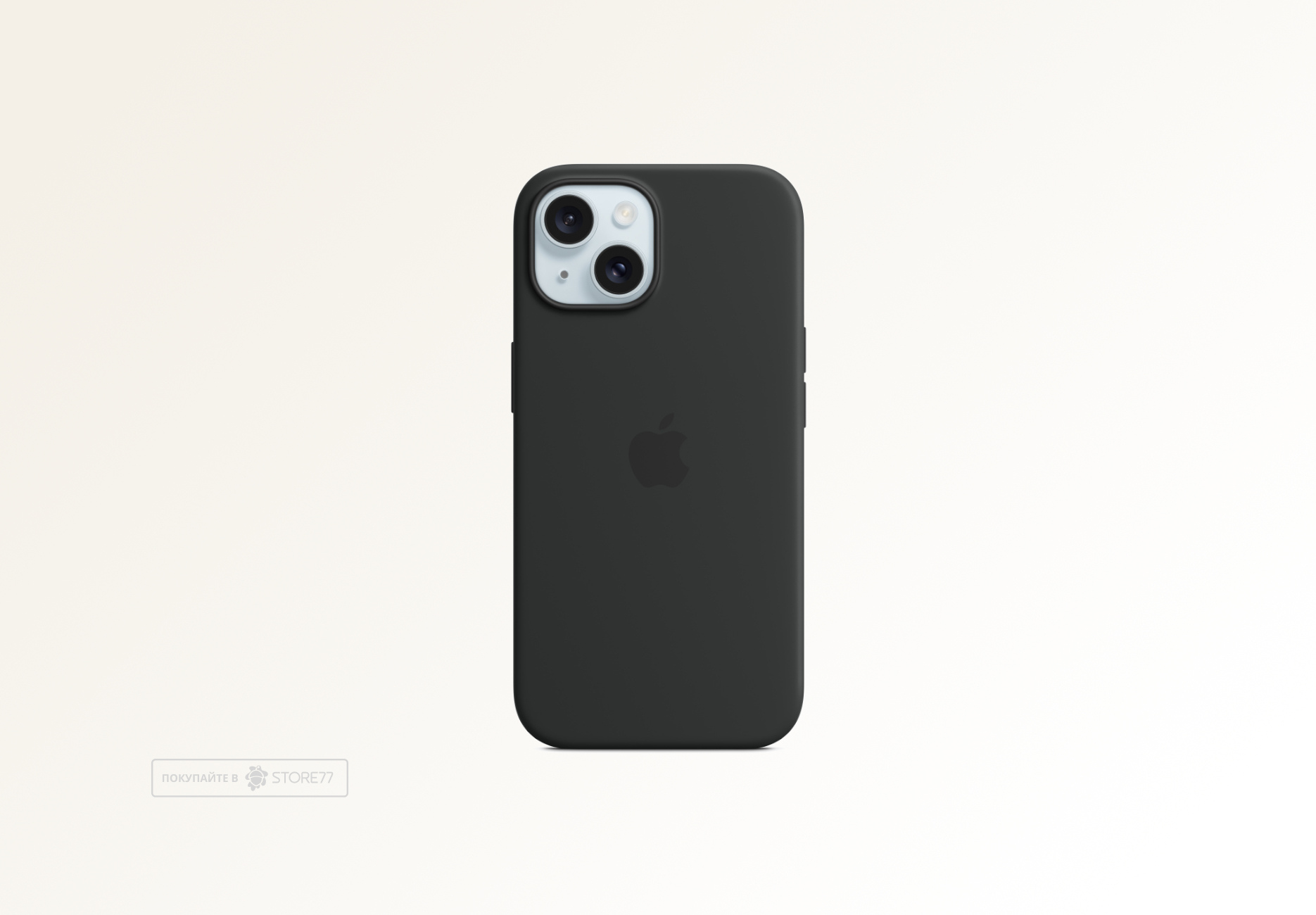 Чехол Apple Magsafe для iPhone 15, силикон (Black)