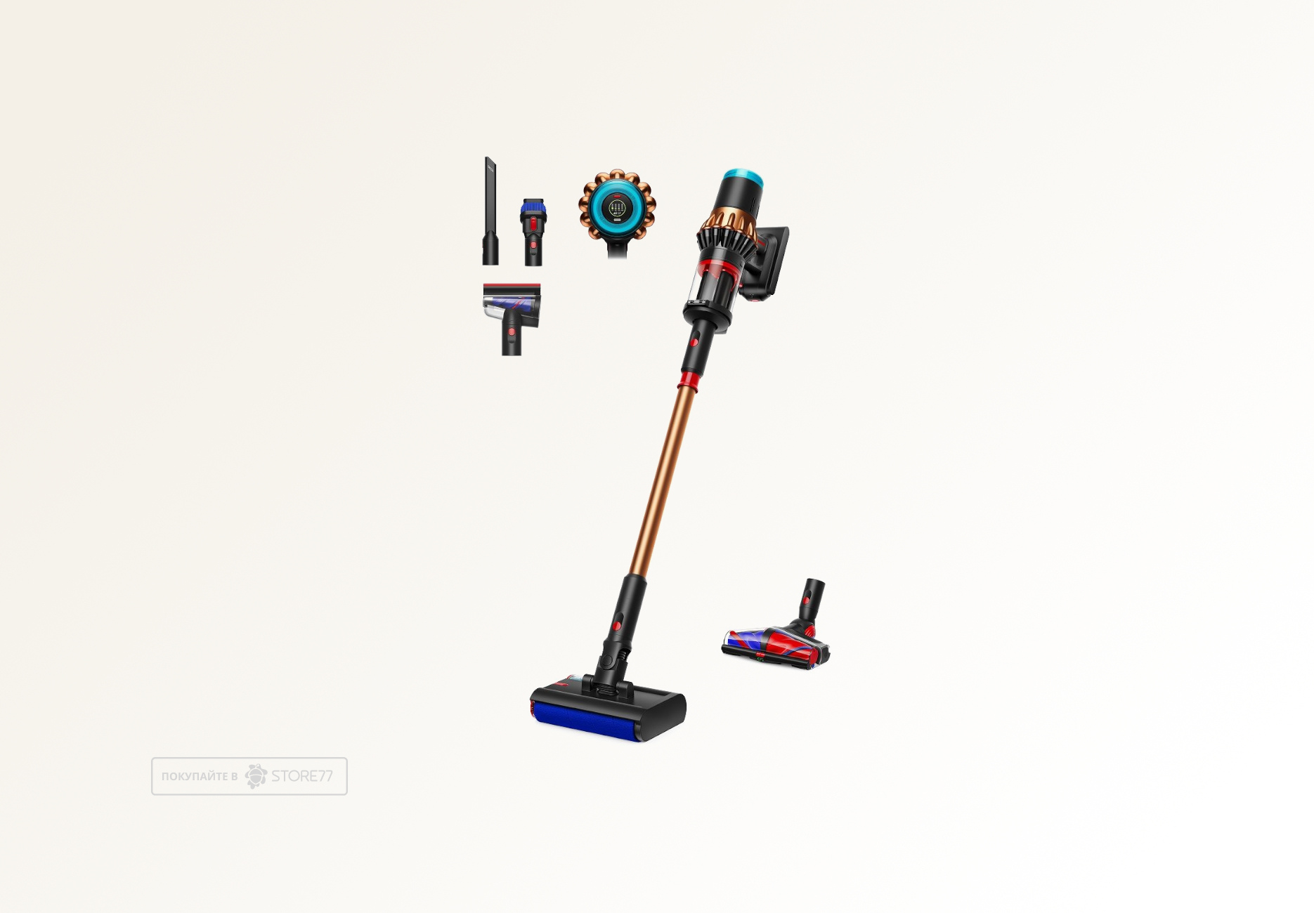 Беспроводной пылесос Dyson V16 Piston Animal Submarine, цвет: Черный/Медный (Black/Copper) вилка EU
