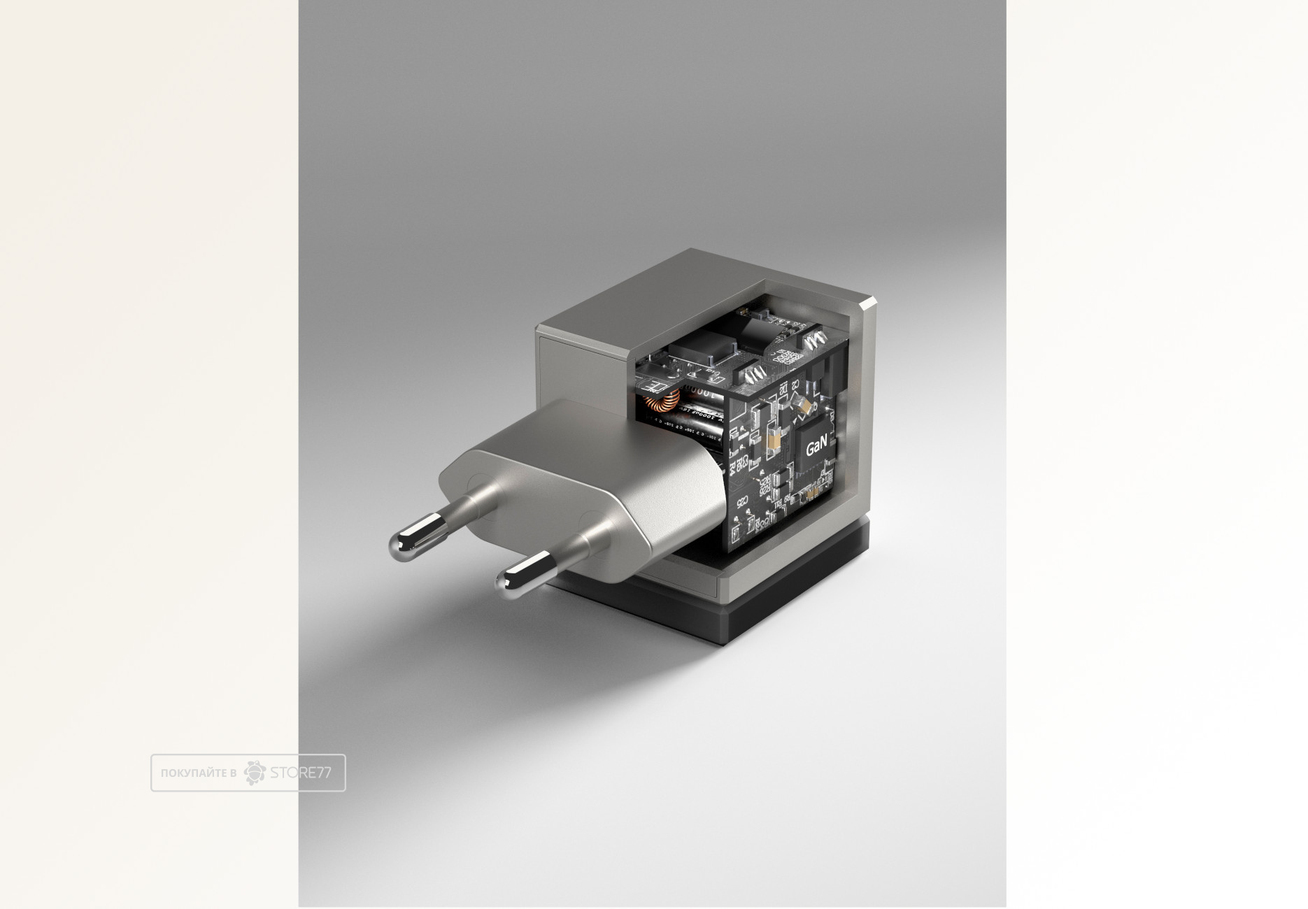 Сетевое зарядное устройство VLP Neo Phantom 45 Вт USB-C (Серое)