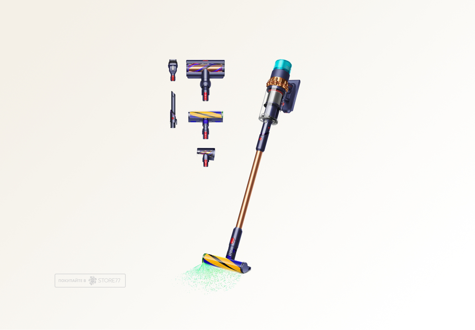 Беспроводной пылесос Dyson Gen5 Detect Absolute SV23 (Медный/Синий) Вилка EU
