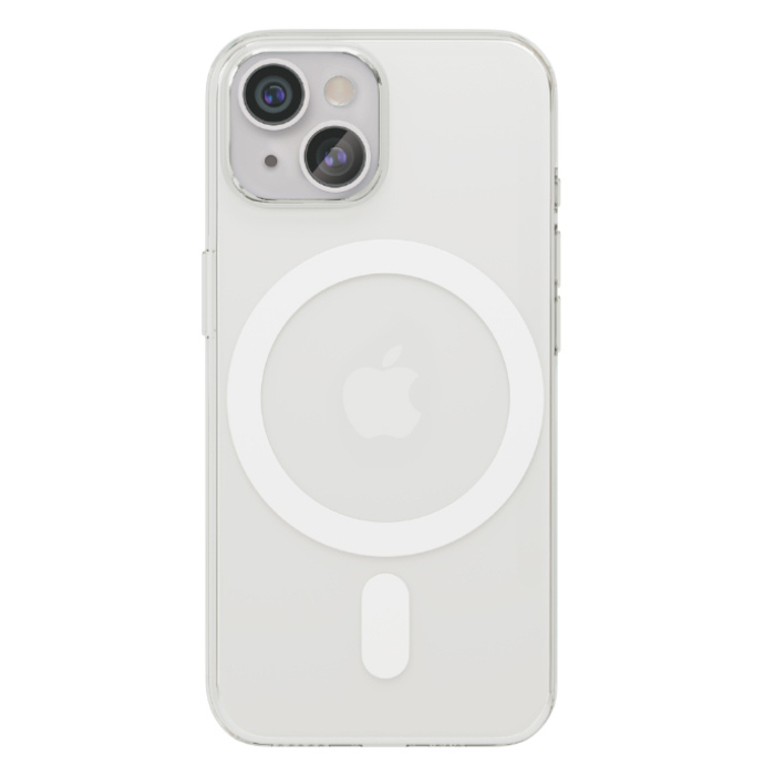 Чехол защитный VLP Crystal Case MagSafe для iPhone 15 Plus (Прозрачный)