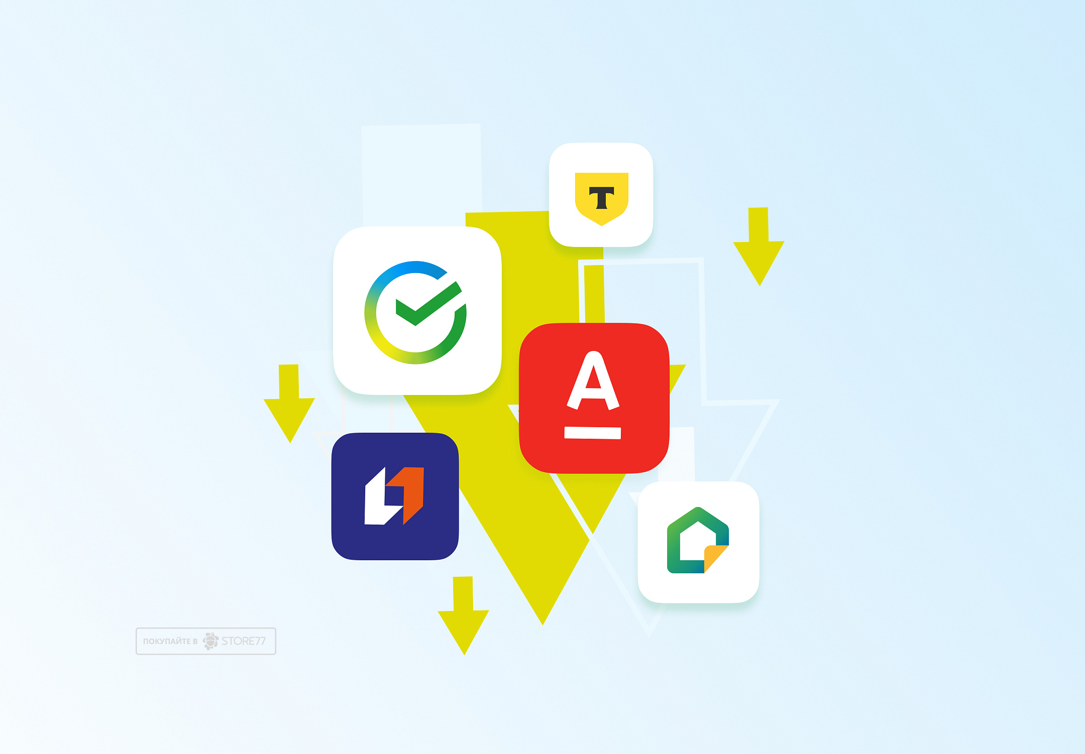 Пакет банковских приложений (Альфа,Сбер,Т-Банк,ПСБ,ДомКлик)